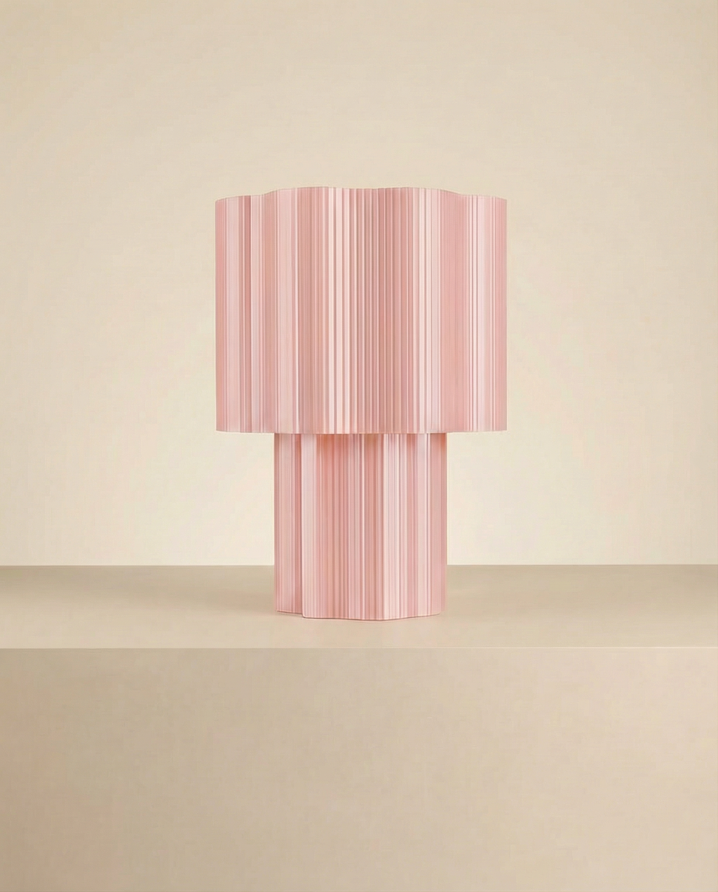 Blush Ripple Table Lamp